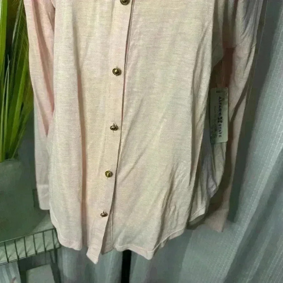 NWT Altar’d State Women’s Small Cut Out Back Long Sleeve Button Up Tunic Top - Picture 3 of 12